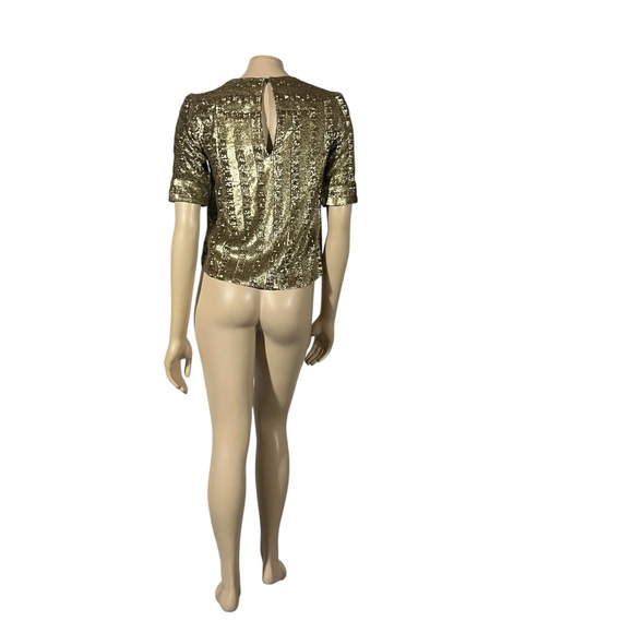 Zadig & Voltaire Gold Sequin Top - Picture 11 of 16